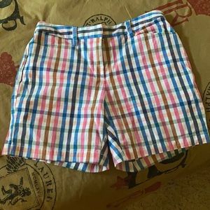 NWOT Lands End Checkered Shorts